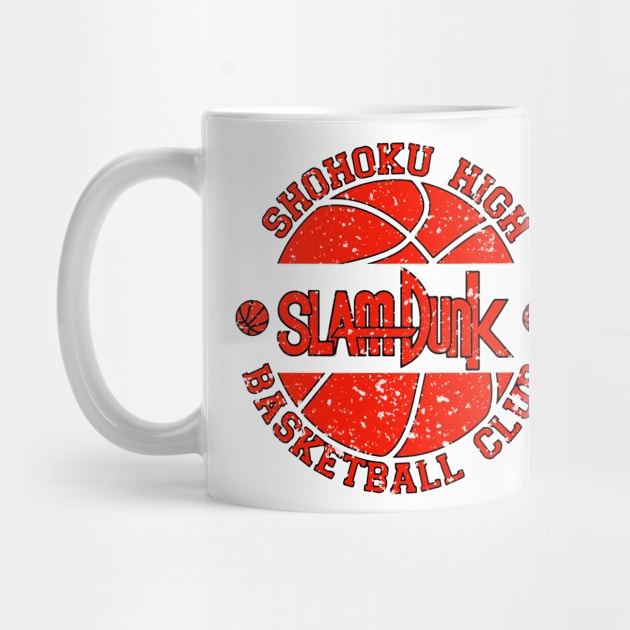 Slam Dunk Shohoku High School Vintage Logo by Mandra